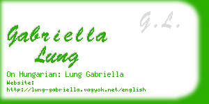 gabriella lung business card
